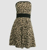Front - DB leopard brown strapless pin up