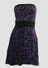 Front - DB zebra purple strapless pin up