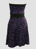 Back - DB zebra purple strapless pin up