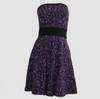 Front - DB leopard purple strapless pin up