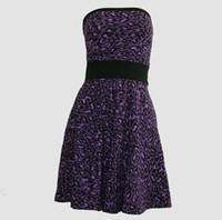 Front - DB leopard purple strapless pin up