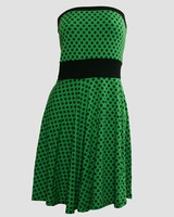 DB dot L green strapless pin up