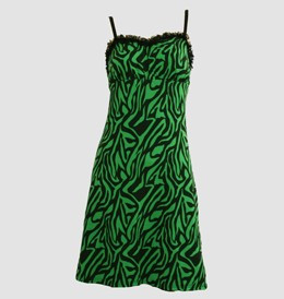 Front - DL zebra green lace pin up