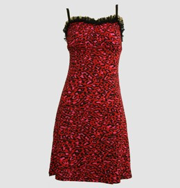 Front - DL leopard red lace pin up