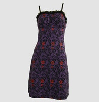 Front - DL skull rose purple lace pin up