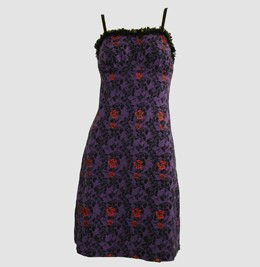 Front - DL skull rose purple lace pin up