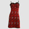 Front - DL skull rose red lace pin up
