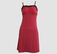 Front - DL dot L pink lace pin up