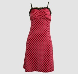 Front - DL dot L pink lace pin up