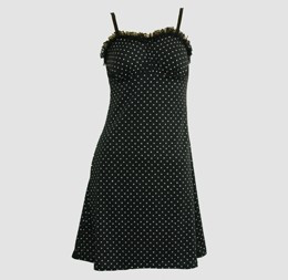 Front - DL dot S black-white lace pin up