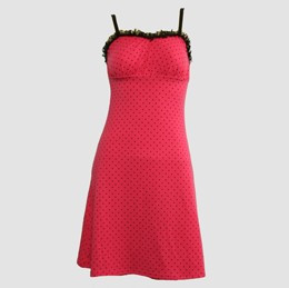 Front - DL dot S pink lace pin up