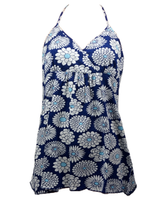Front - PL flower blue lace top pin up
