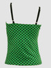 Back - PL dot L green lace top pin up
