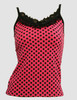 Front - PL dot L pink lace top pin up