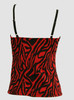 Back - PL zebra red lace top pin up