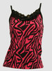 Front - PL zebra pink lace top pin up