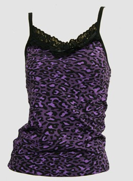 Front - PL leopard purple lace top pin up
