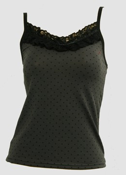 Front - PL dot S grey lace top pin up