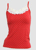 Front - PL dot S red-white lace top pin up