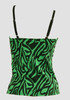 Back - PL zebra green lace top pin up