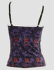 Back - PL skull rose purple lace top pin up