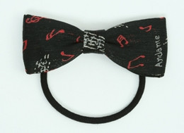 Music bow hair tie
