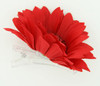 M daisy red medium flower