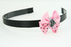 L.Pink / heart bone black-pink light pink bow & sweet