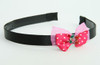 D Pink / cherry small dark pink bow & sweet