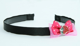 D-Pink / strawberry dark pink bow & sweet