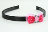 D.Pink / heart bone pink-black dark pink bow & sweet