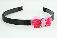 D.Pink / heart bone pink-black dark pink bow & sweet