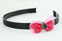 D.Pink / heart horn red dark pink bow & sweet
