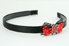Black-Red / heart bone red-black red bow & sweet