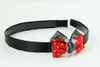 Black-Red / heart bone black-pink red bow & sweet