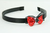 Black-Red / heart horn pink red bow & sweet