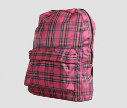 Scotch pink check rucksack