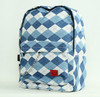Check classic blue check rucksack