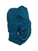 Check M blue check rucksack