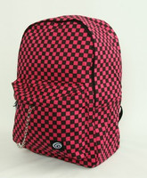 Check M pink check rucksack