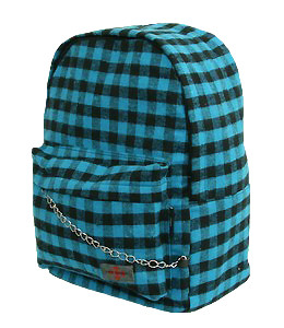 Check blue C check rucksack