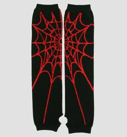 Spiderweb red arm warmers accessory