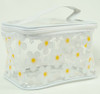 Flower white toiletry bag