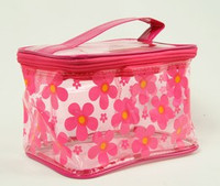Flower D-pink toiletry bag