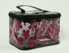 Flower black toiletry bag