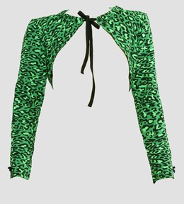 Front - SL leopard green top sleeve tops