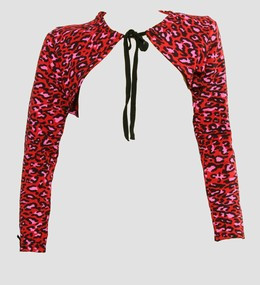 Front - SL leopard red top sleeve tops