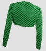 Back - SL dot L green top sleeve tops