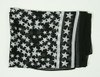 T stars black-white scarf accessory