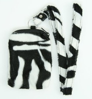 F zebra white mobile bag